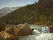 View of the Cascade of the Gorge near Allevard